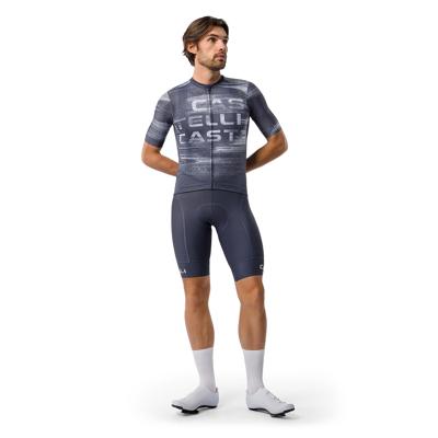 Castelli stratus logo jersey twilight blue/winter sky heren