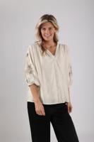 Nukus Tina Blouse Embroidery Blouse 17 Off White