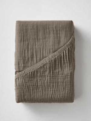 Dreamhouse Mousseline Taupe 180 x 200 + 30 cm