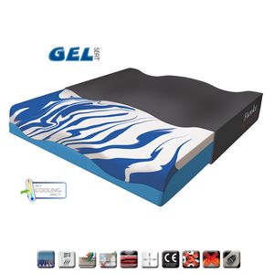 Rolstoelkussen GelSeat | 48 x 42 x 8 cm | Anti-decubitus | Met gel en schuim | Voorgevormd | Maximaal 120 kg | G-SEAT4842