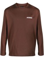 Jacquemus haut Le T-shirt Maches Longues - Marron