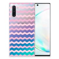 Samsung Galaxy Note 10 | TPU bumper | Waves Roze Samsung Galaxy Note 10 | TPU bumper | Waves Roze