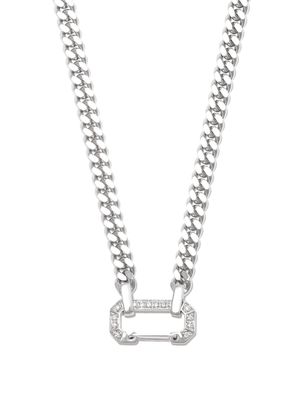 EÉRA collier en or blanc 18ct orné de diamants - Argent