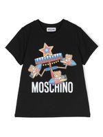 Moschino Kids t-shirt Teddy Bear en coton - Noir