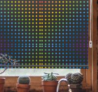 Rolgordijn keuken regenboog mozaïek met kleuren