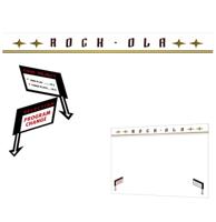 Rock-Ola 1448 Voorruit Dome Stickers - Set van 3