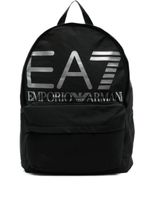 Ea7 Emporio Armani sac à dos à logo imprimé - Noir