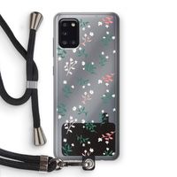Small white flowers: Samsung Galaxy A31 Transparant Hoesje met koord