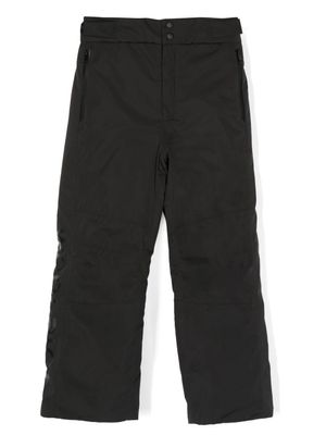 Woolrich Kids pantalon matelassé à logo imprimé - Noir