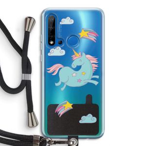 Vliegende eenhoorn: Huawei P20 Lite (2019) Transparant Hoesje met koord