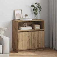 Dressoir met LED artisanaal eikenkleurig 71 x 34,5 x 75 cm
