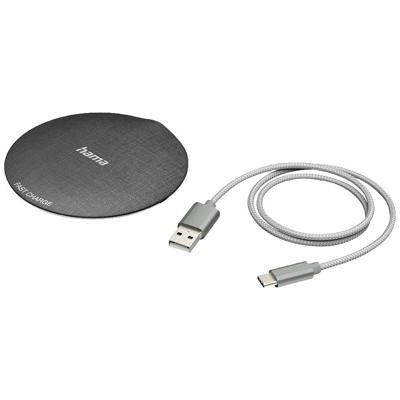 Hama 00201680 Inductie lader 2000 mA Uitgangen Qi-standaard Zwart