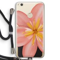 Pink Ellila Flower: Huawei Ascend P8 Lite (2017) Transparant Hoesje met koord