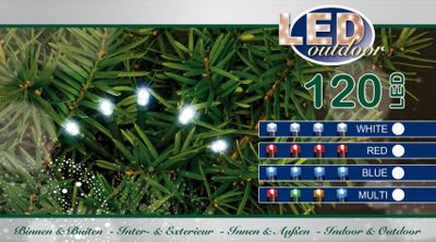 Kerstverlichting buiten 120 veelkleurige lampjes 12 meter LED outdoor Anna's Collection - Annas collection