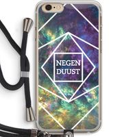 Negenduust ruimte: iPhone 6 PLUS / 6S PLUS Transparant Hoesje met koord
