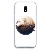 Yin Yang Wolves: Samsung Galaxy J3 (2017) Transparant Hoesje