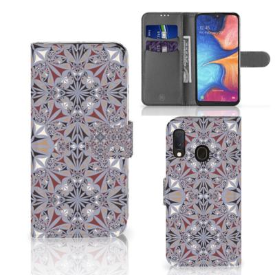 Samsung Galaxy A20e | Bookcase | Flower Tiles