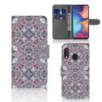 Samsung Galaxy A20e | Bookcase | Flower Tiles