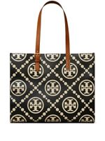 Tory Burch sac cabas à motif monogrammé embossé - Noir - thumbnail