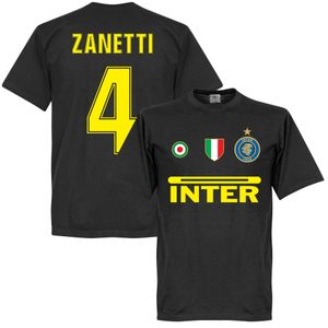 Inter Milan Zanetti 4 Team T-Shirt