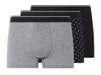 LIVERGY 3 heren boxers (Zwart/grijs, XL)