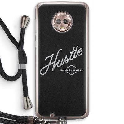 Hustle: Motorola Moto G6 Transparant Hoesje met koord