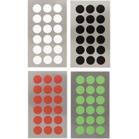 Hobby stickers - 288x stuks - D15 mm - kleurenmix - ronde stickers - Kantoor stickers - Etiketten - thumbnail