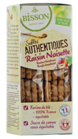 Bisson Authentieke zandkoekjes met hazelnoot/rozijnen bio 175 Gram
