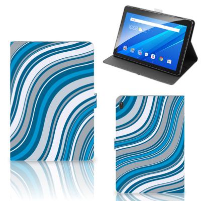 Lenovo Tab E10 Tablet Hoes Waves Blue Lenovo Tab E10 Tablet Hoes Waves Blue