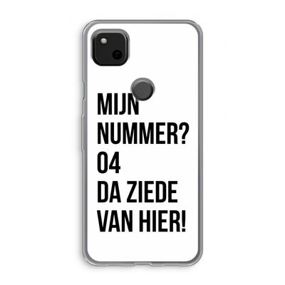 Da ziede van hier: Google Pixel 4a Transparant Hoesje