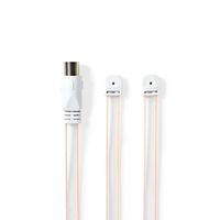 Nedis Coaxkabel | IEC Male | IEC Male | 1.90 m | Wit | 1 stuks - ANFM105ME ANFM105ME