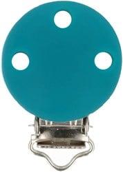 Opry Siliconen speenklem Blauw Groen 29,5x42,7mm