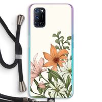 Floral bouquet: Oppo A92 Transparant Hoesje met koord