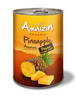 Amaizin Ananasstukjes op sap bio (400 gr)