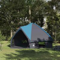 VidaXL Teepee tent met dak blauw en grijs 490 x 410 x 210 cm