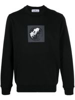 Stone Island Katoenen sweater met logoprint - Zwart - thumbnail