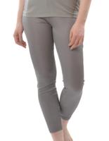 Zijden Dames Rib Legging Alkena Kleur Antraciet Maat Small