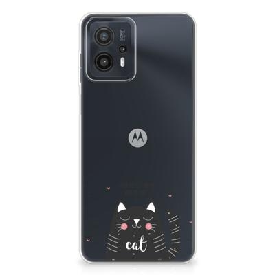 Motorola Moto G23 | G13 Telefoonhoesje met Naam Cat Good Day Motorola Moto G23 | G13 Telefoonhoesje met Naam Cat Good Day
