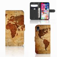 Apple iPhone Xr | Flip Cover | Wereldkaart