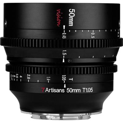 7Artisans 50mm T1.05 L-Mount Cine APS-C Black