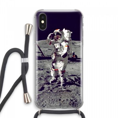 Spaceman: iPhone XS Max Transparant Hoesje met koord