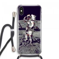 Spaceman: iPhone XS Max Transparant Hoesje met koord