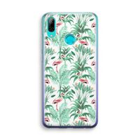 Flamingo bladeren: Huawei P Smart (2019) Transparant Hoesje