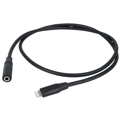 DAP FL104 verloopkabel lightning naar female stereo mini-jack 150cm