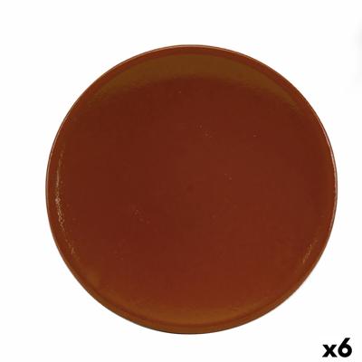 Serveerschaal Raimundo Barro Profesional Bruin Aardewerk Ø 30 cm (6 Stuks)