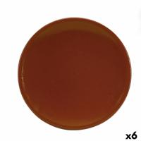 Serveerschaal Raimundo Barro Profesional Bruin Aardewerk Ø 30 cm (6 Stuks)