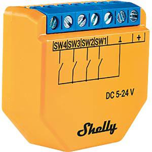 Shelly Plus i4 DC Scenariomodule WiFi, Bluetooth