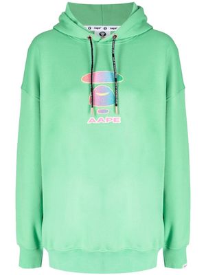 AAPE BY *A BATHING APE® hoodie à logo imprimé - Vert
