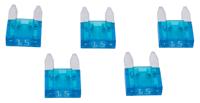 Dresselhaus zekering platte stekker "mini" flat fuse mini 15a light blue / 5 pcs.