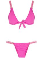 Amir Slama bikini à coutures contrastantes - Rose - thumbnail